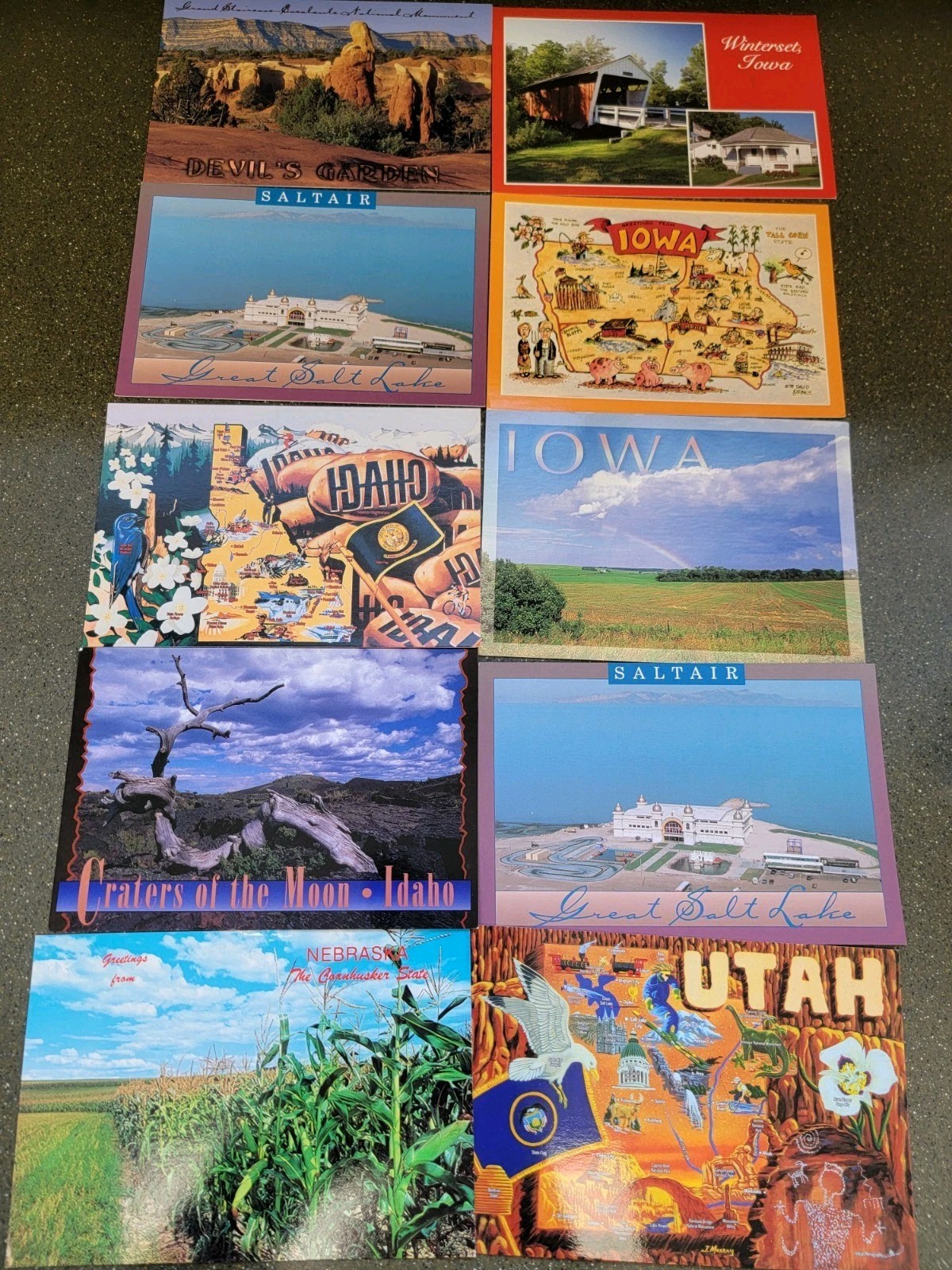 Postcard Lot Of 50 90’s Unposted US States State/ Scenic All Different