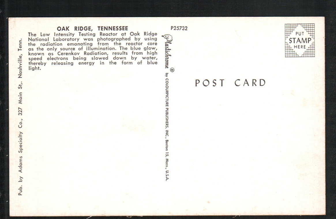 OAK RIDGE, TN * LOW INTENSITY TESTING REACTOR * UNPOSTED DATED 1969