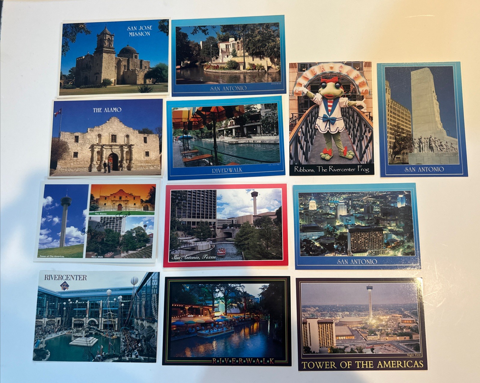 Lot Of (12) Mixed Variety Of San Antonio, Texas Vintage Post Cards 70S 80S 90S