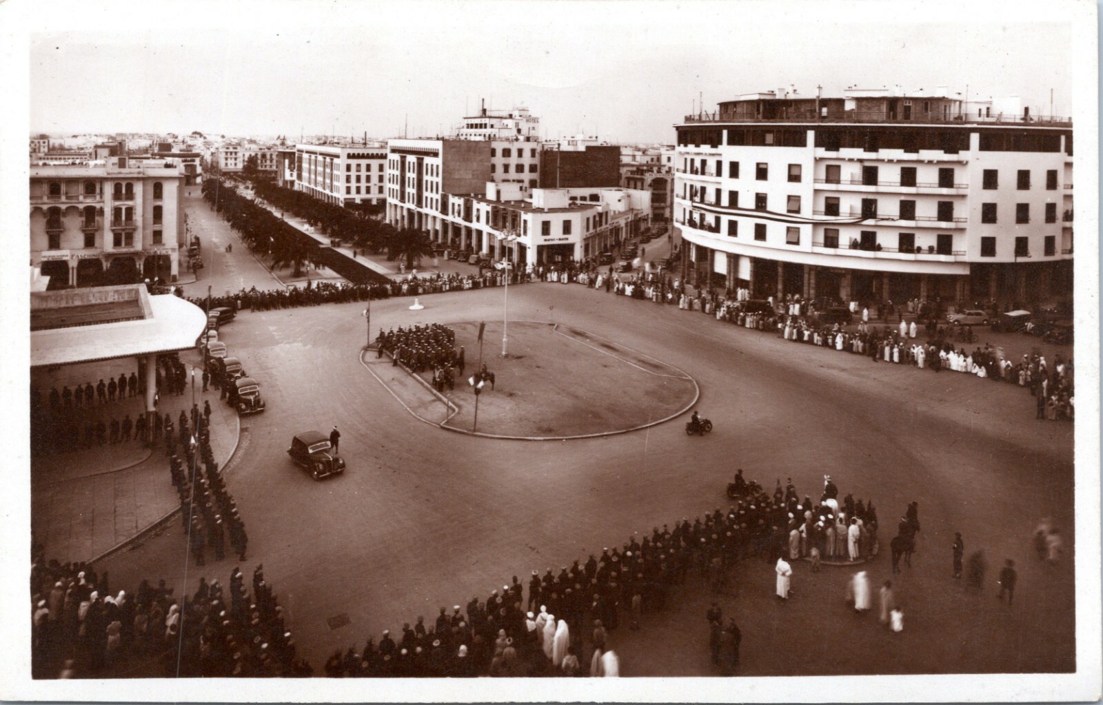 postcard rppc Morocco – Rabat – Lyautey Square