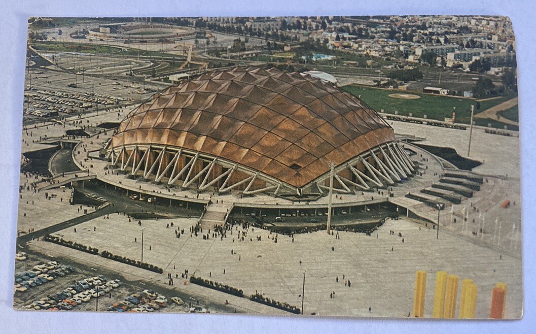Vintage Postcard c1974 ~ Aerial View of the Sports Palace ~ Mexico City DF