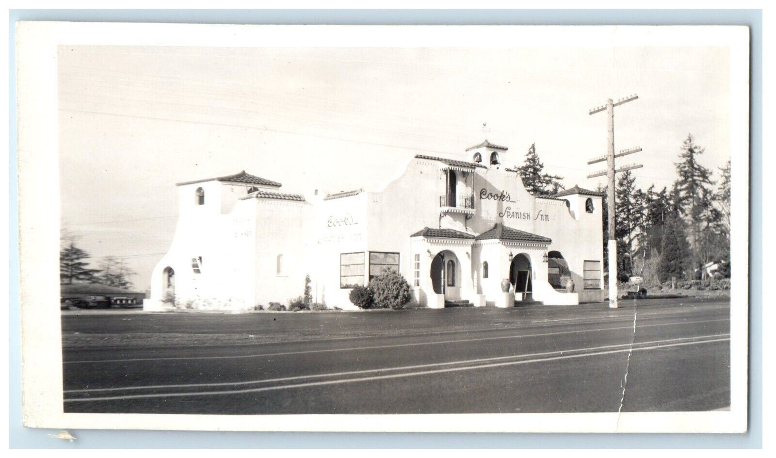 c1940’s Cook’s Spanish Inn Tacoma Seattle Washington WA RPPC Photo Postcard