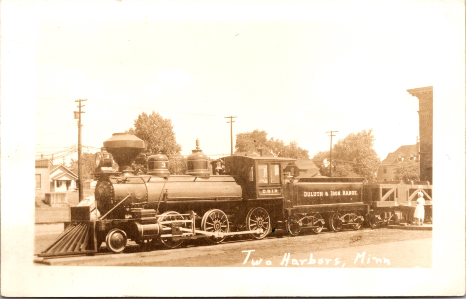 RPPC Duluth Iron Range Steam Locomotive Two Harbors Minnesota
