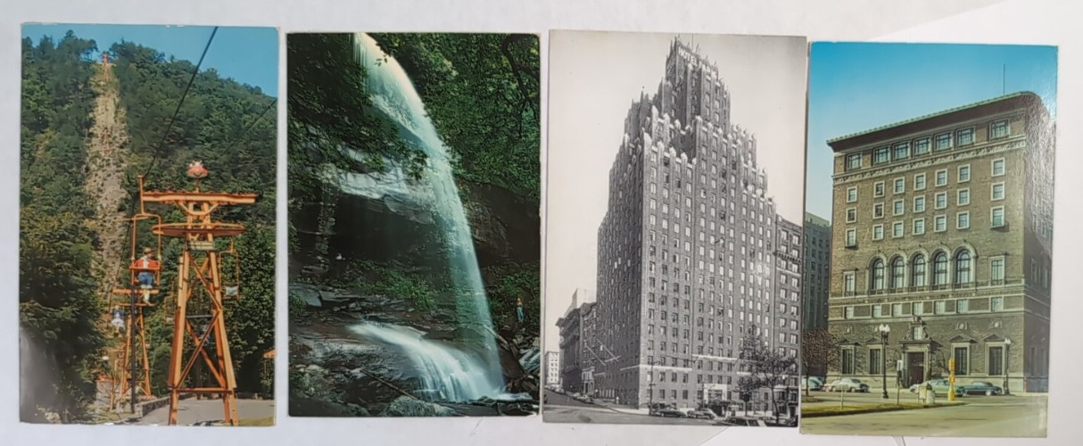 Lot of 4: Vintage Postcards 1958, Real Photos, Architecture, Nature Horizontal L