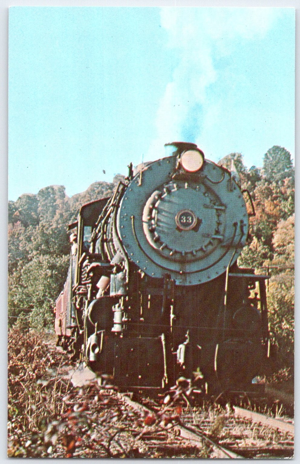 Hocking Valley Scenic Ry Train No. 33 Postcard by Audio-Visual Designs