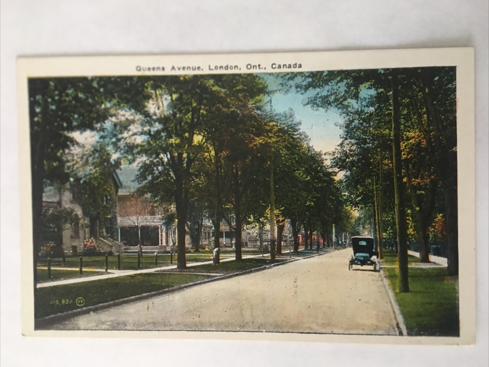 Queens Avenue London Ontario Canada Vintage Postcard