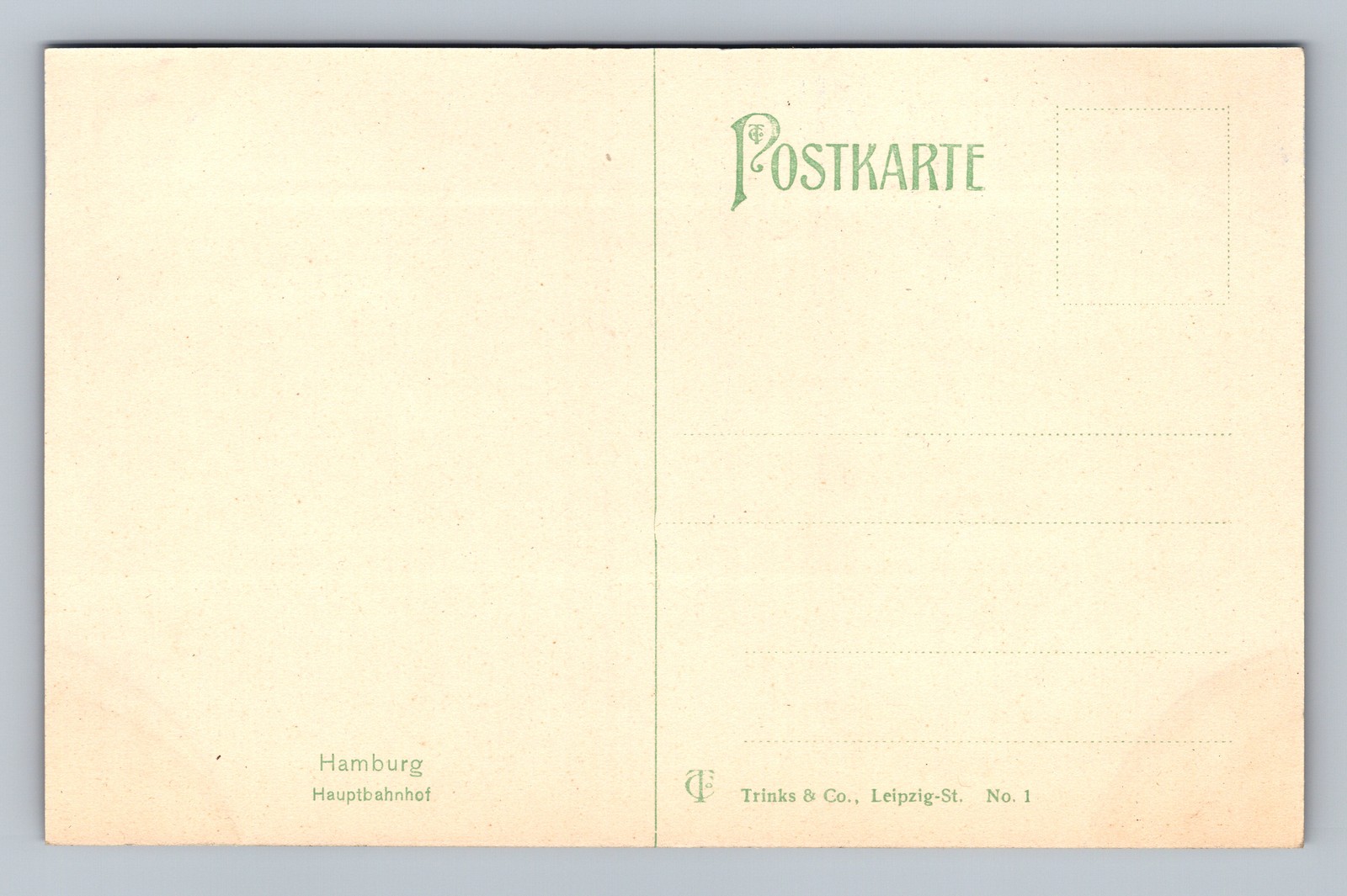 Hamburg Central Station Hauptbahnhof Hamburg Germany Postcard