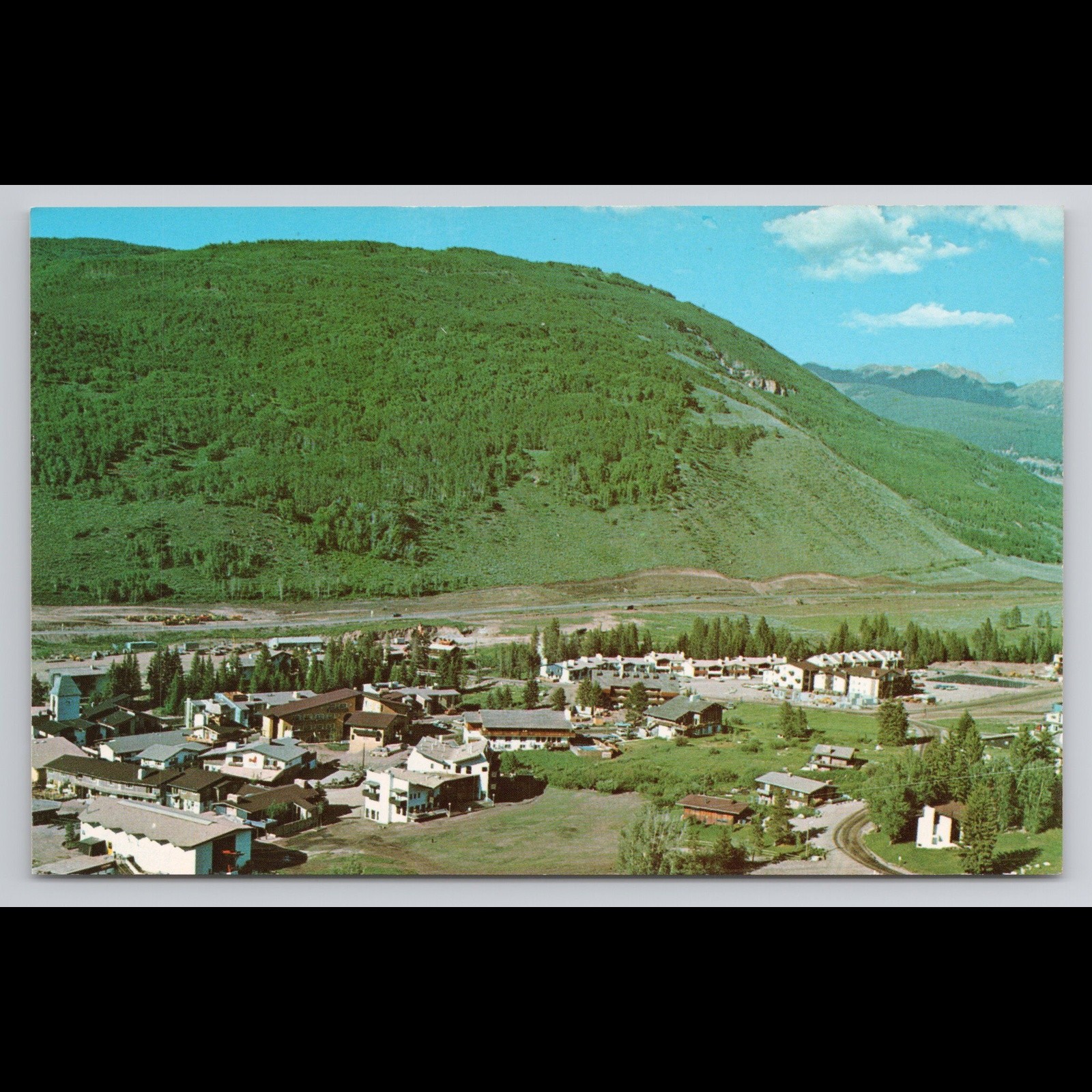 Vintage Vail Colorado Postcard Unposted Scenic View Historic Rivers Monument