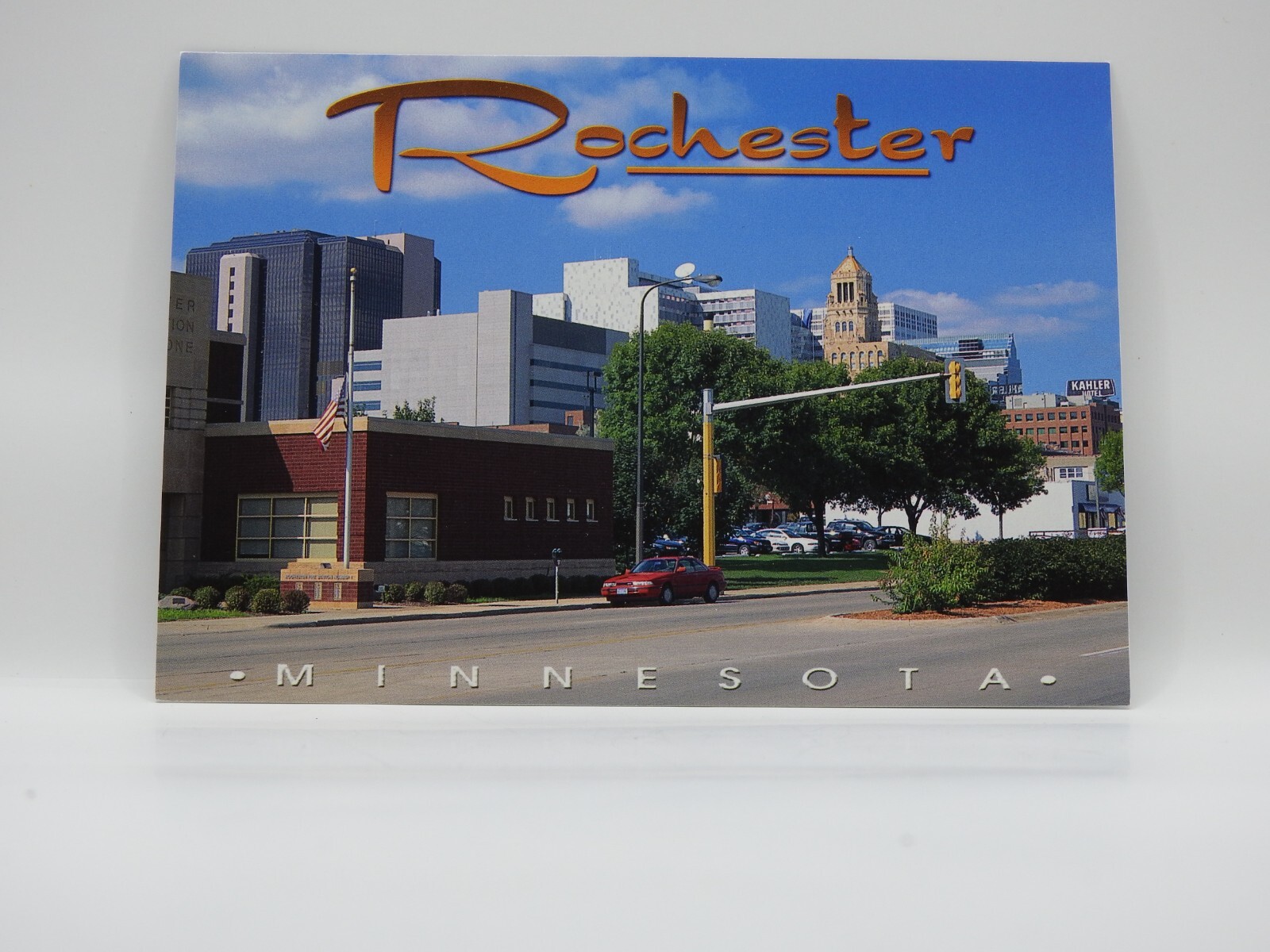 Continental Postcard Skyline View Rochester Minnesota Published NMN Inc F901
