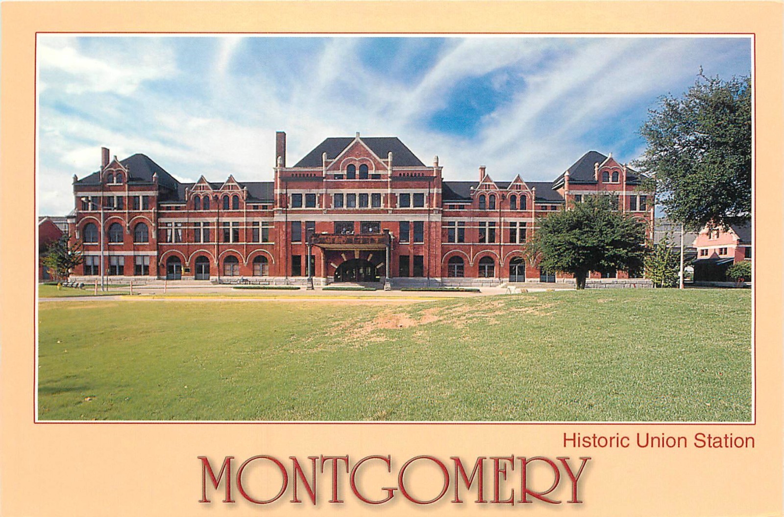 Postcard Montgomery Historic Union Station, Alabama 4×6