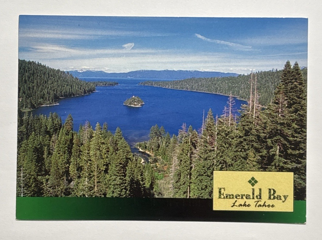 Fannette Island Emerald Bay Lake Tahoe California Postcard Posted