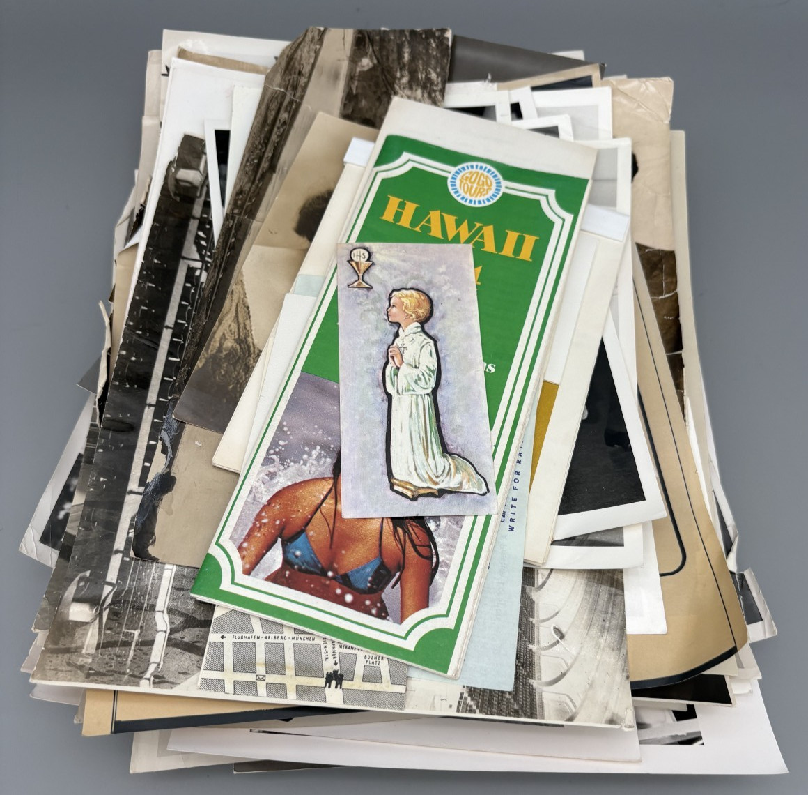 Misc. Lot of 115 Paper Ephemeras & Photos Reseller Junk Drawer Various Photos