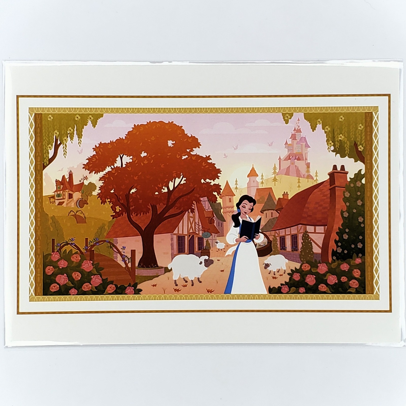 Beauty and th Beast Postcard Princess Belle Disney WonderGround Ashley Taylor
