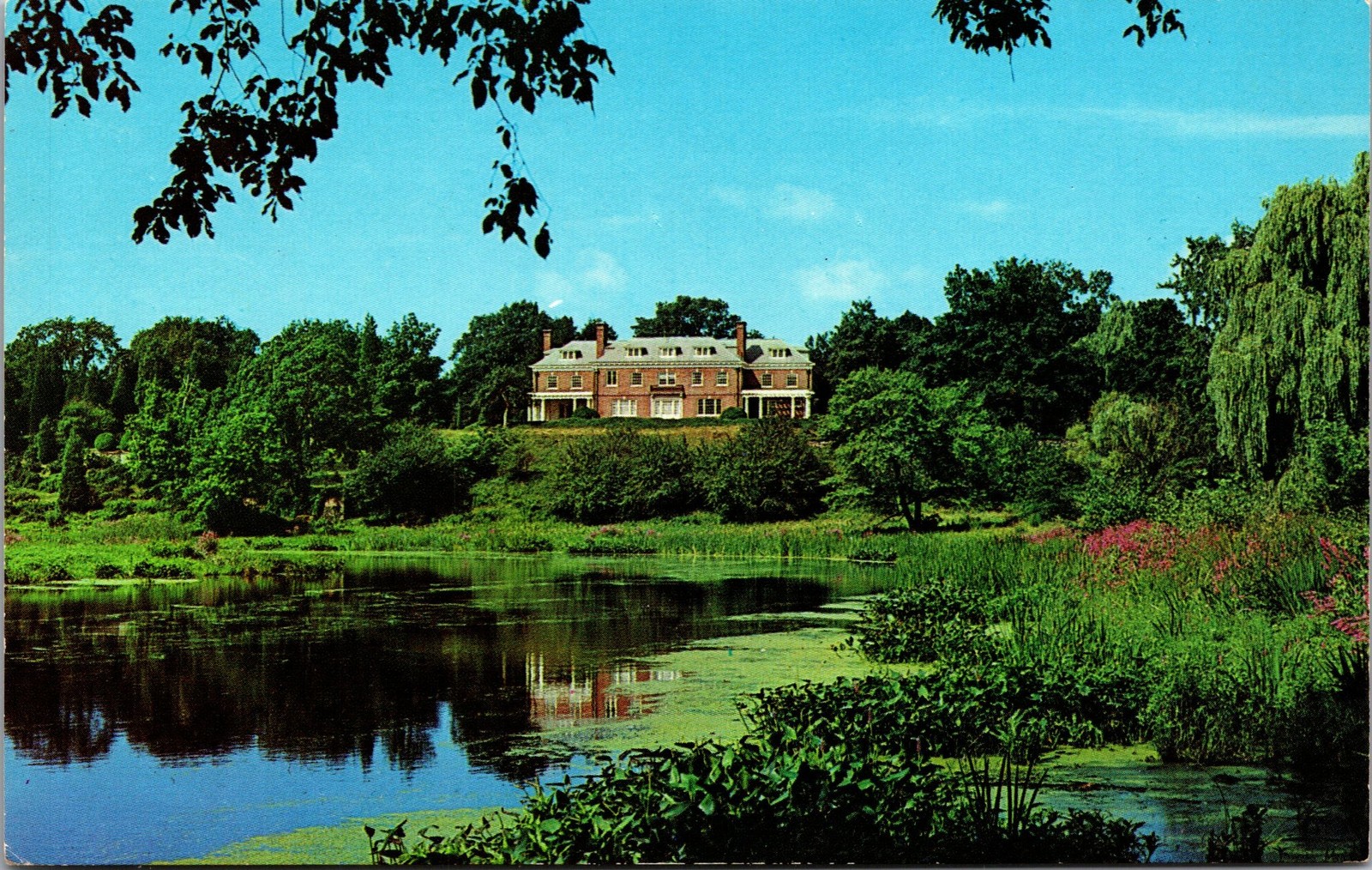 North Bridge Visitors Center Buttrick Mansion Concord MA Postcard 1968 Unposted