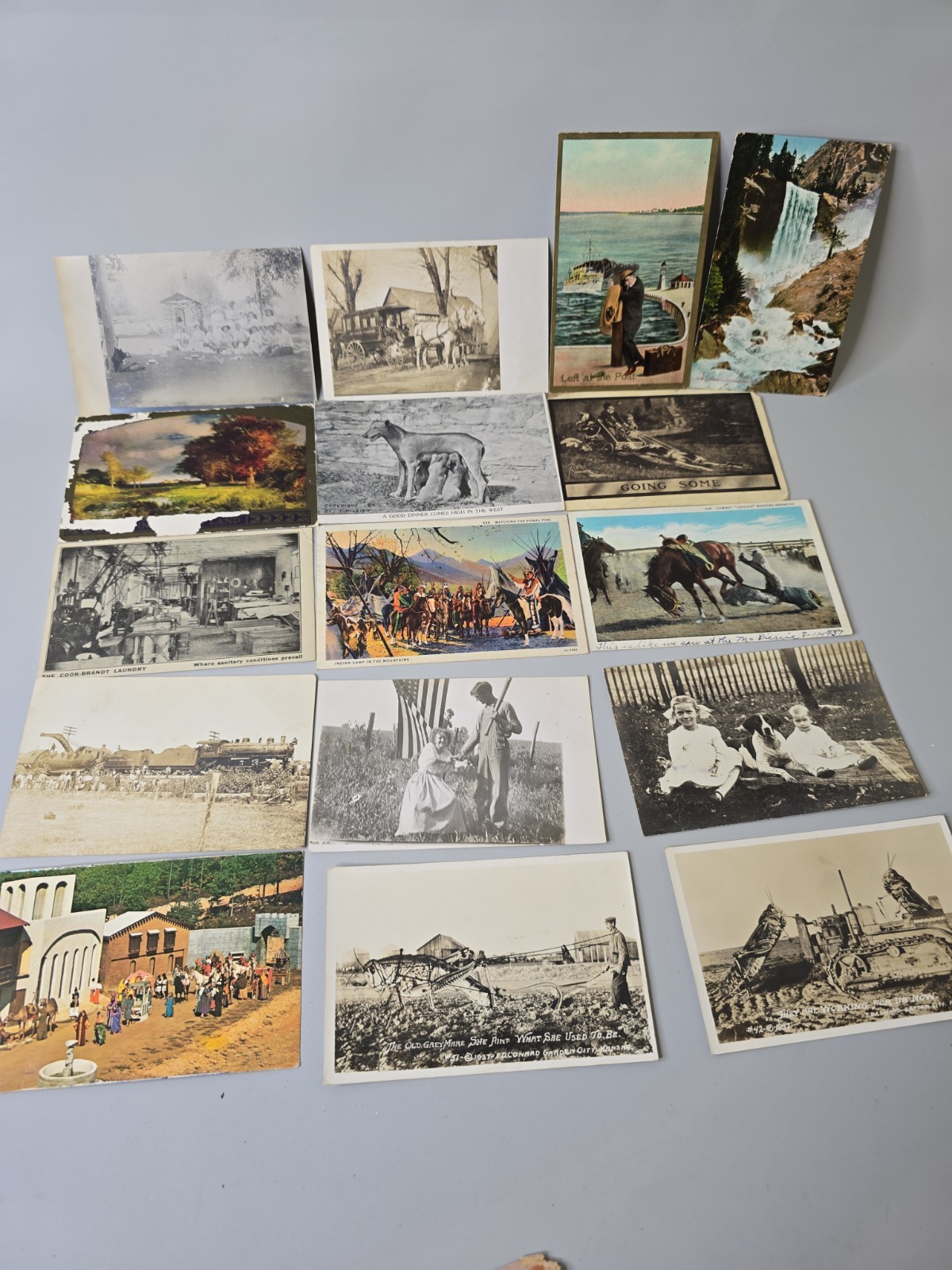 Lot Of 160 Mixed Vintage Leather Embroidered Silk Postcards Christmas Thanksgivi