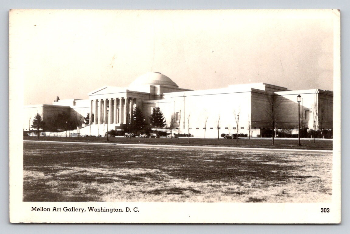 RPPC Mellon Art Gallery Washington DC Real Photo P683