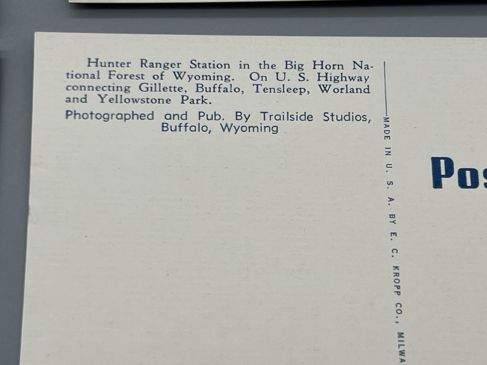 1940s E.C. Kropp Postcards – Buffalo WY & Bighorn Mtn’s Near Mint Lot of 11
