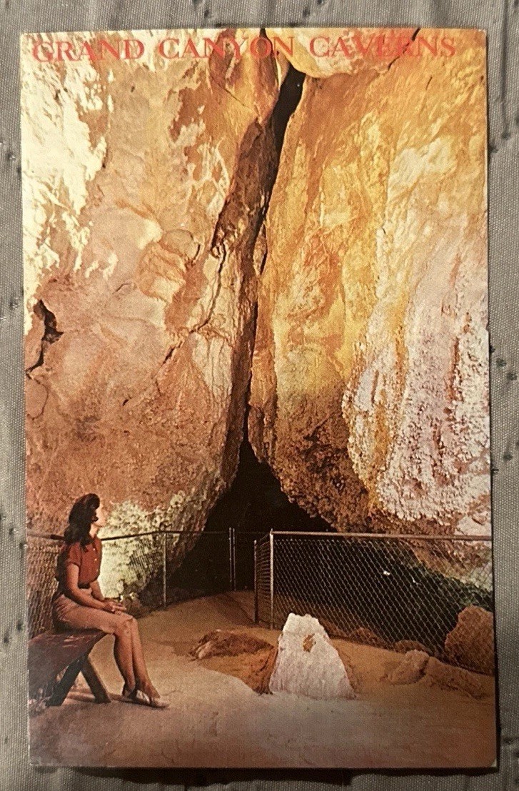 Grand Canyon Caverns Arizona Vintage Postcard-Route 66 Nostalgia