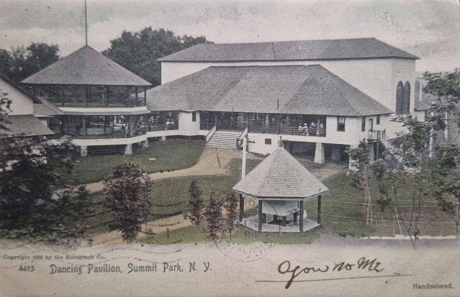 Summit Park, NY. Dancing Pavilion – 1905 Postcard