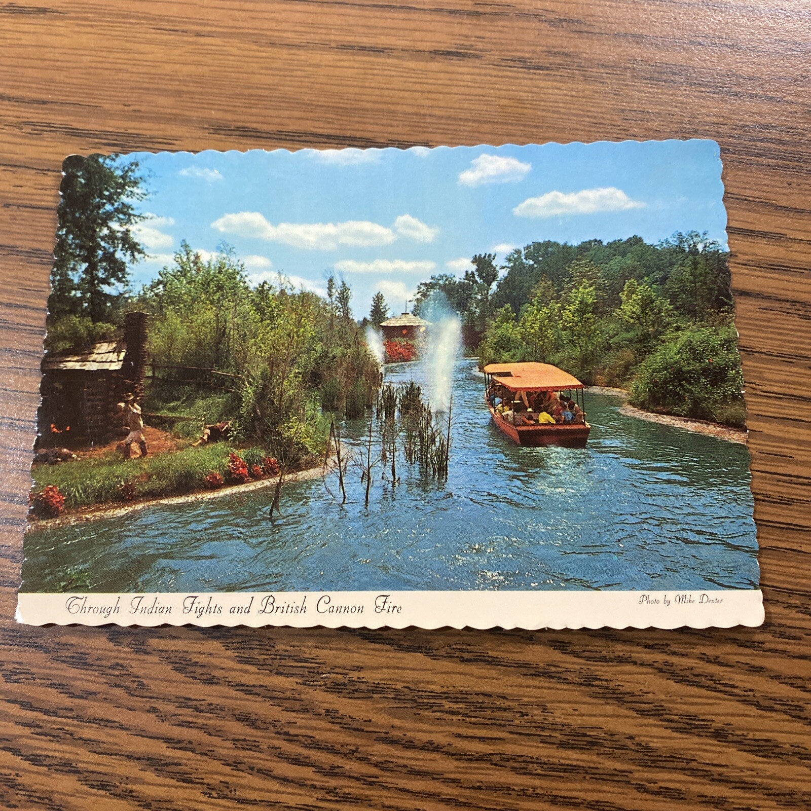 Six Flags over Georgia Amusement Park Riverboat Ride c1970 postcard -A1