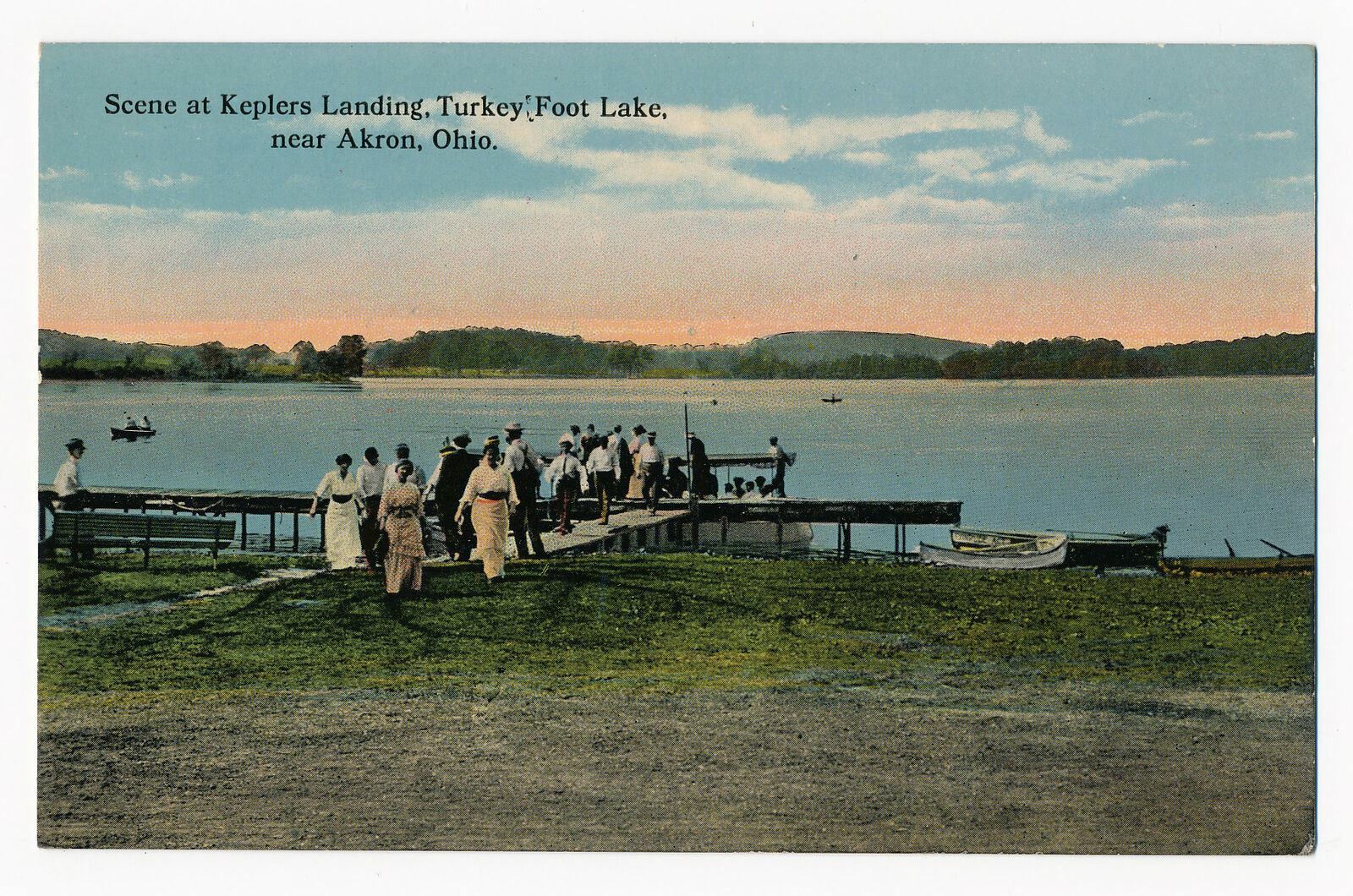Scene at Keplers Landing, Turkey Foot Lake near Akron, Ohio ca.1910