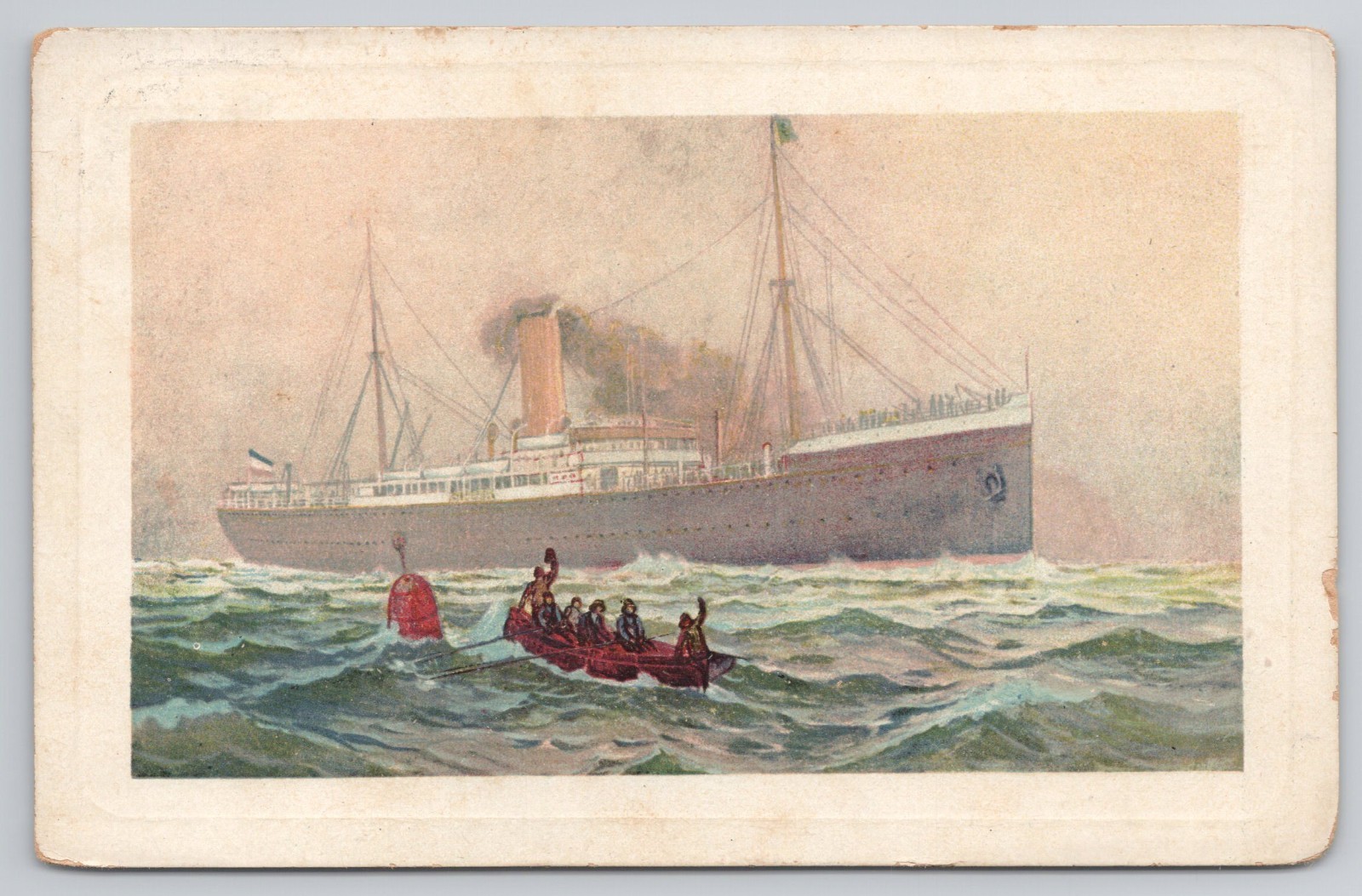 Norddeutscher Lloyd Bremen Postdampfer Chemnitz Steamship Postcard
