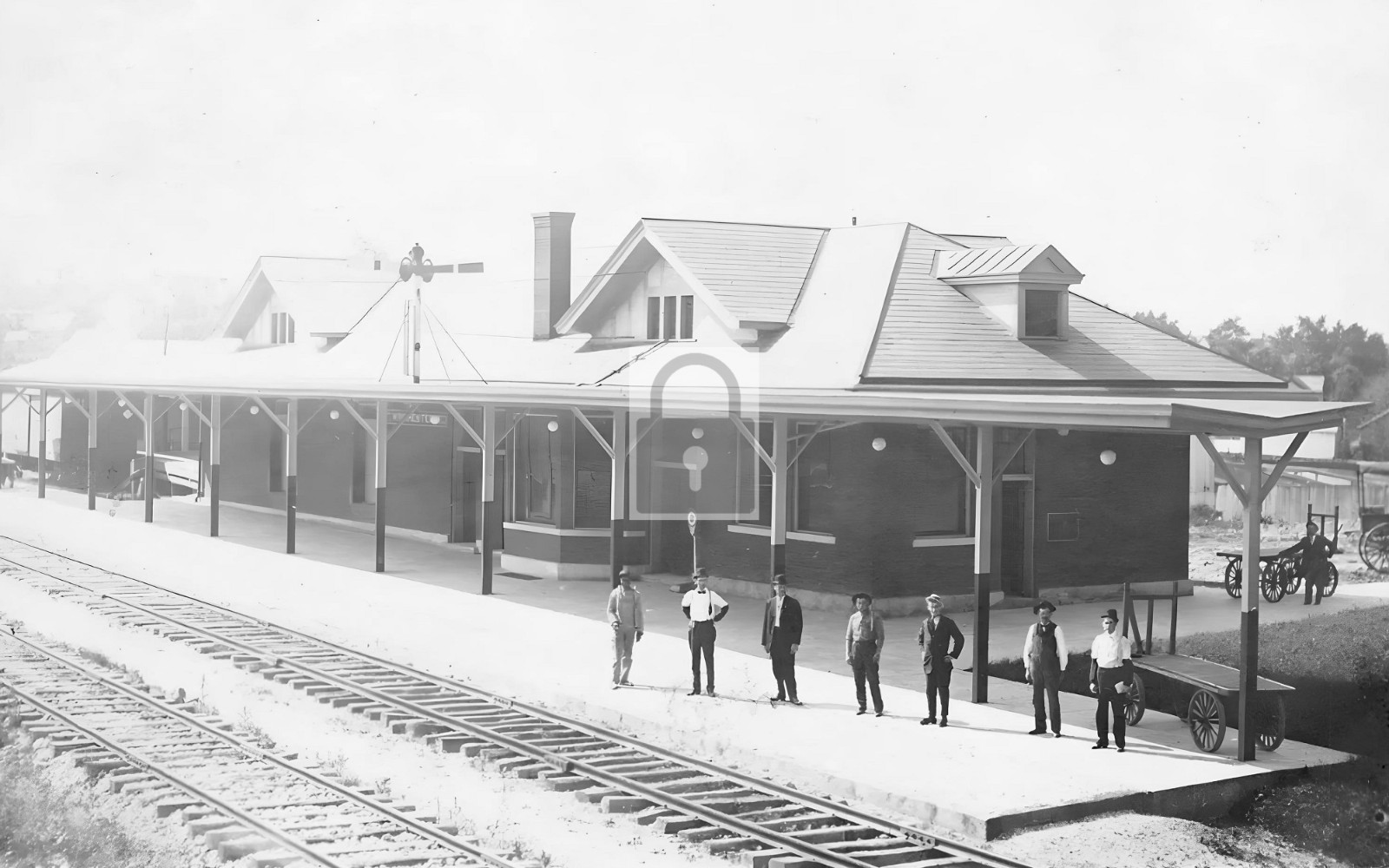 Railroad Train Station Depot Winchester Kentucky KY – Reprint