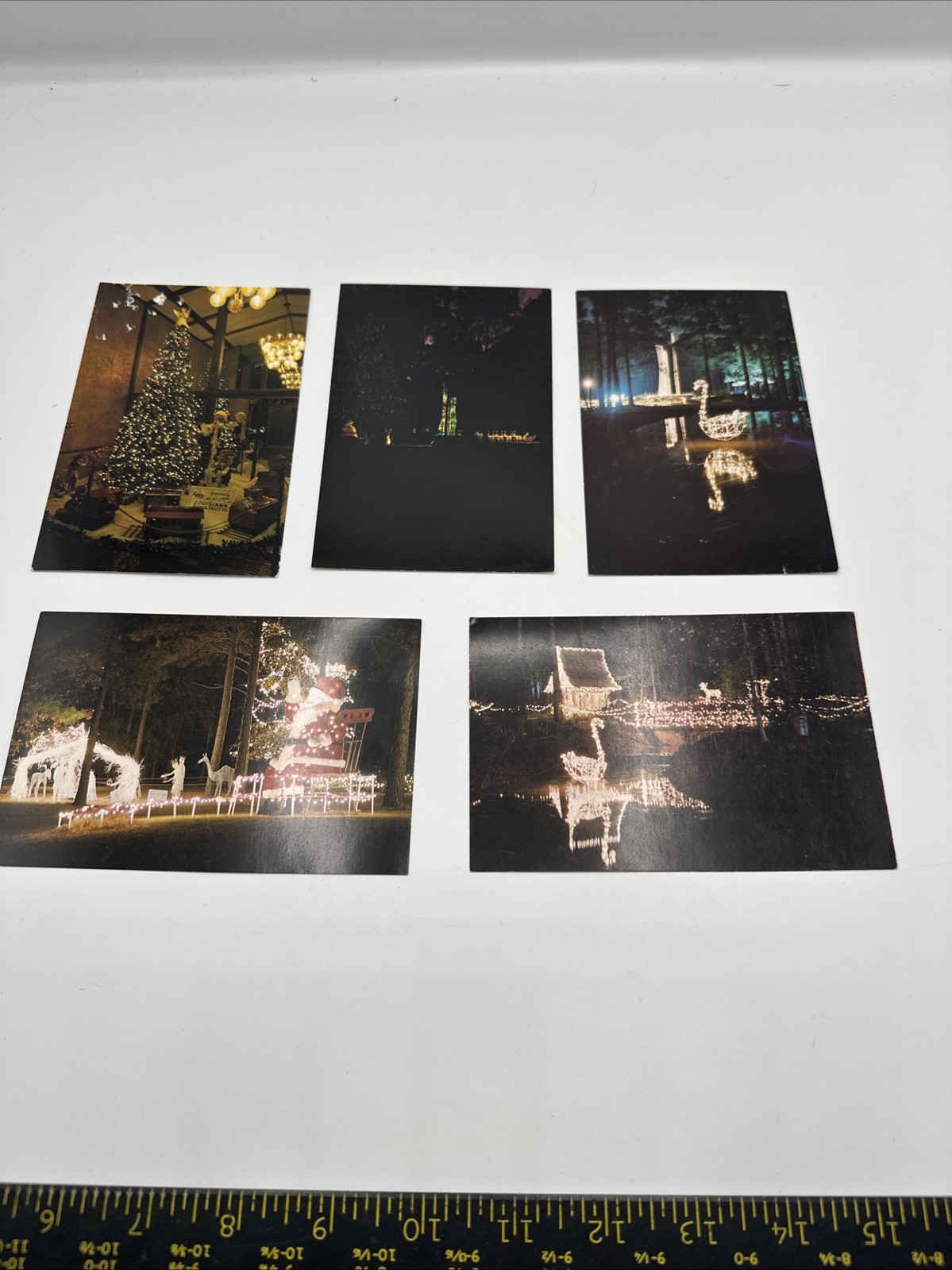 The Rose Center Shreveport Louisiana Vintage Post Cards Christmas Lights Lot 5
