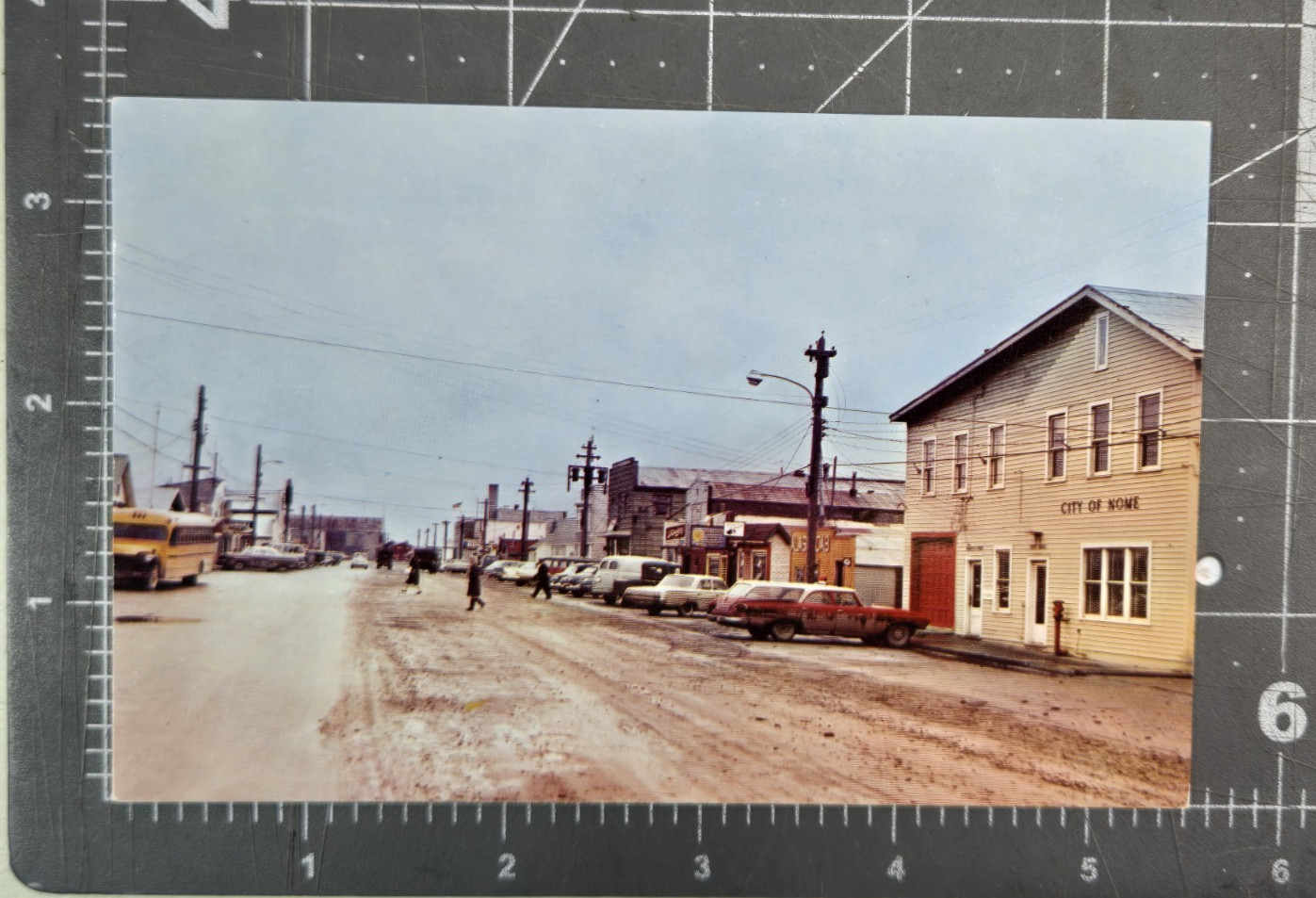 Vintage Color Postcard Main Street Nome Alaska Americana Small Town