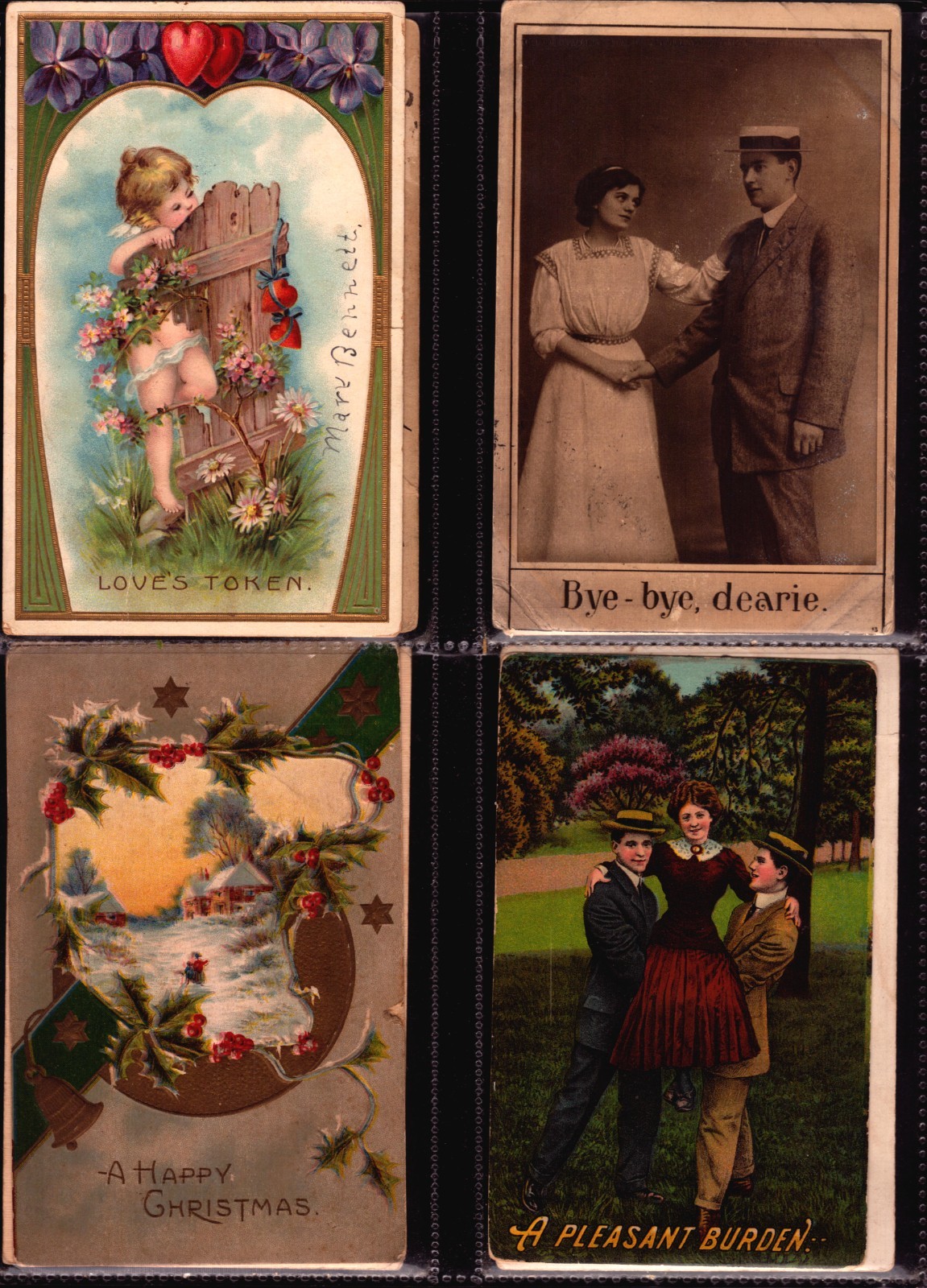 HUGE LOT 100 GREETINGS POSTCARDS MAJORITY 75 TO 100 YEARS OLD