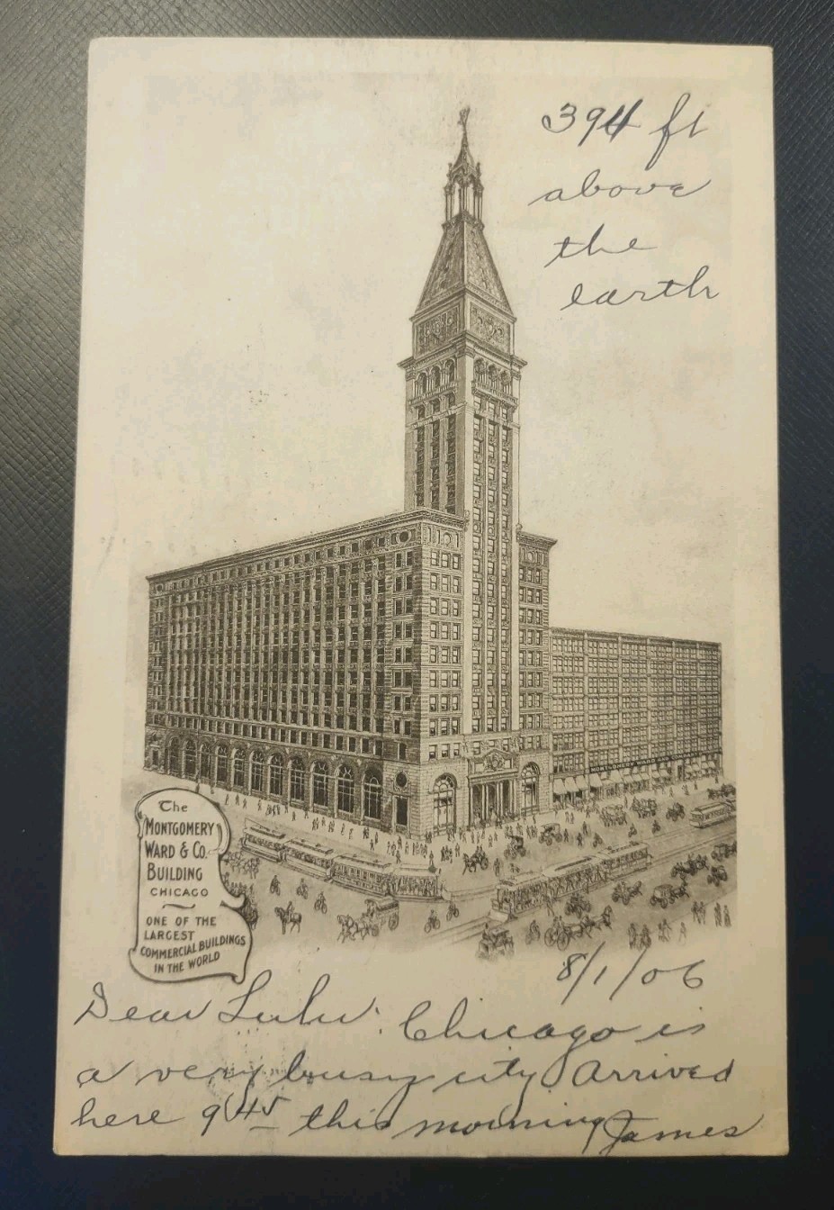 1906 Montgomery Ward Building UDB Postcard Retail Store Exterior Chicago IL