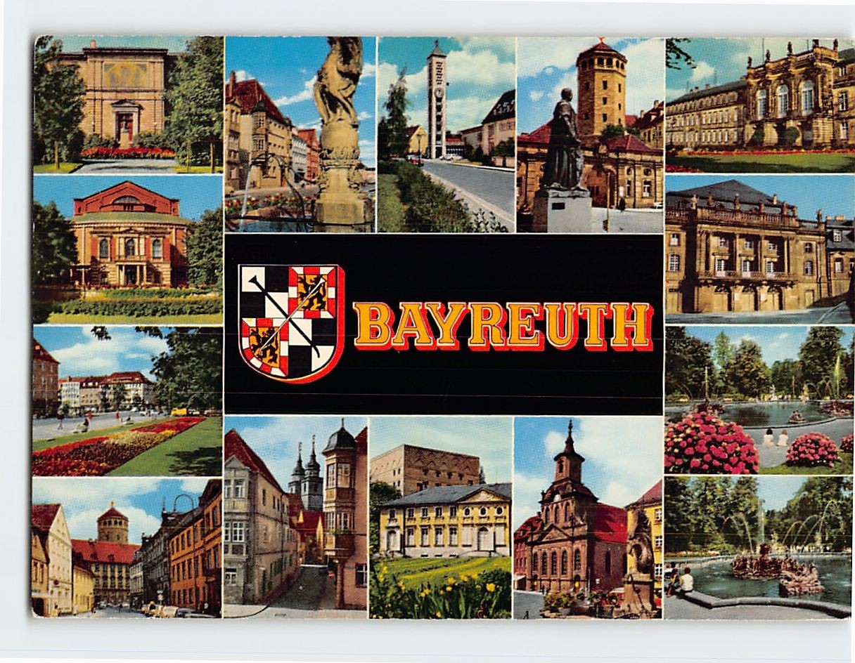 Postcard Bayreuth Germany