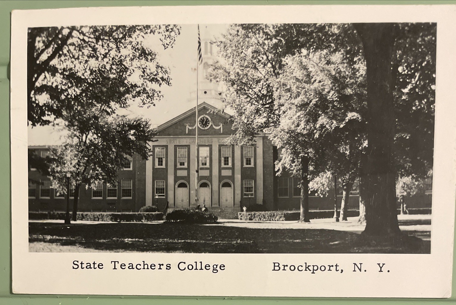 Rppc 1959 State teachers College Brockport New York School (Hartwell Hall) Pcard