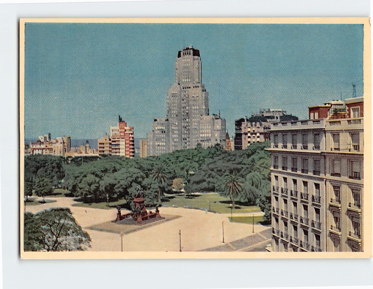 Postcard San Martin Park Mendoza Argentina