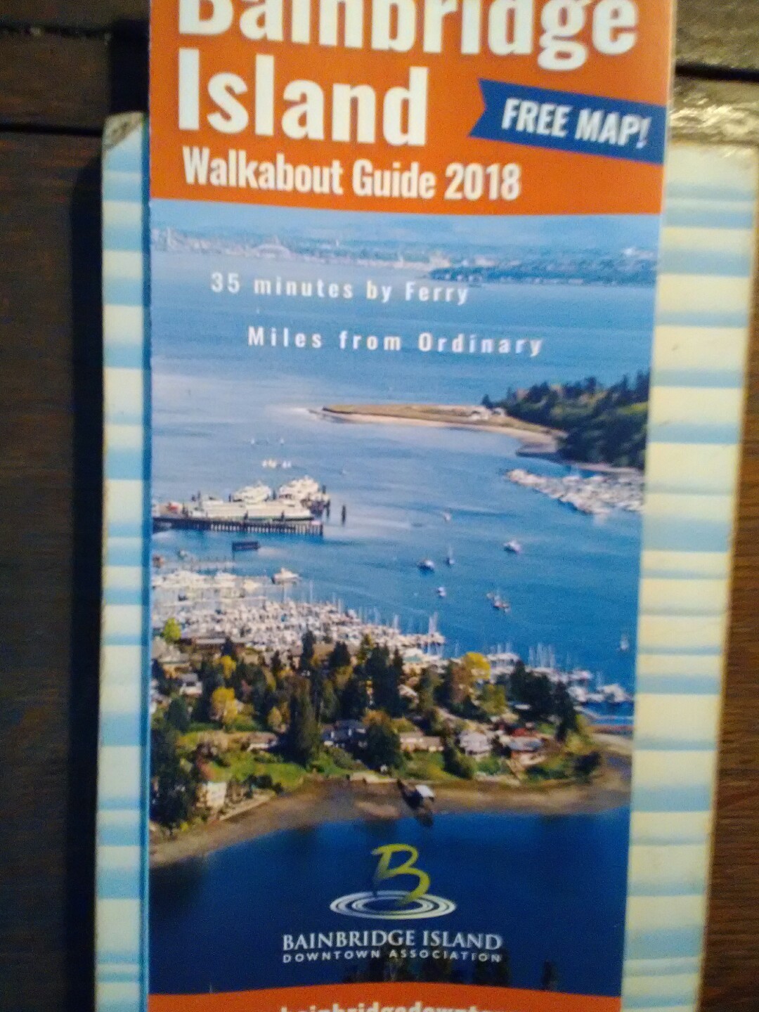 BAINBRIDGE ISLAND GUIDE 2018 ALONG WITH FROG ROCK POST CARD BAINBRIDGE ISLAND WA
