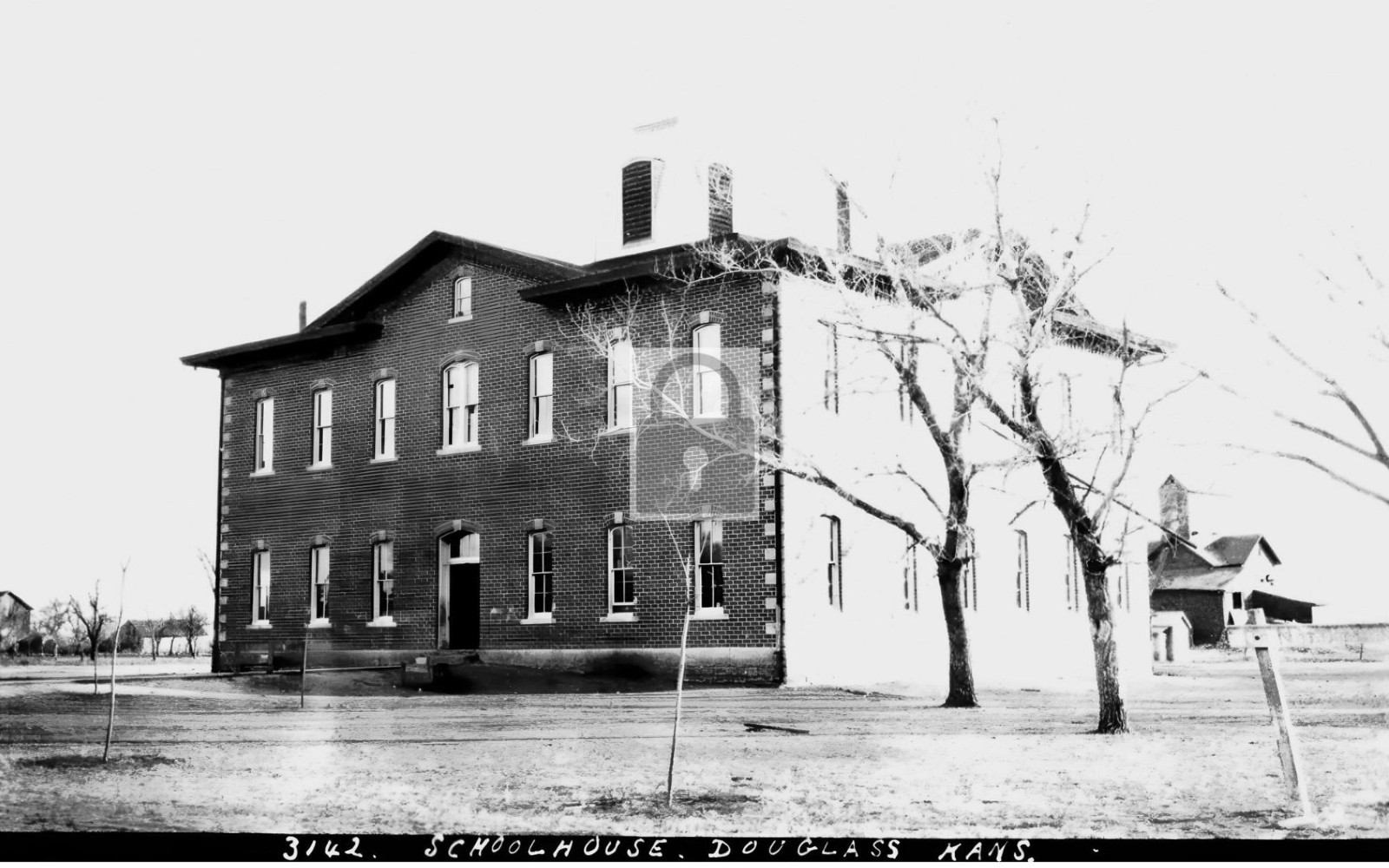 School House Building Douglas Kansas KS – Reprint
