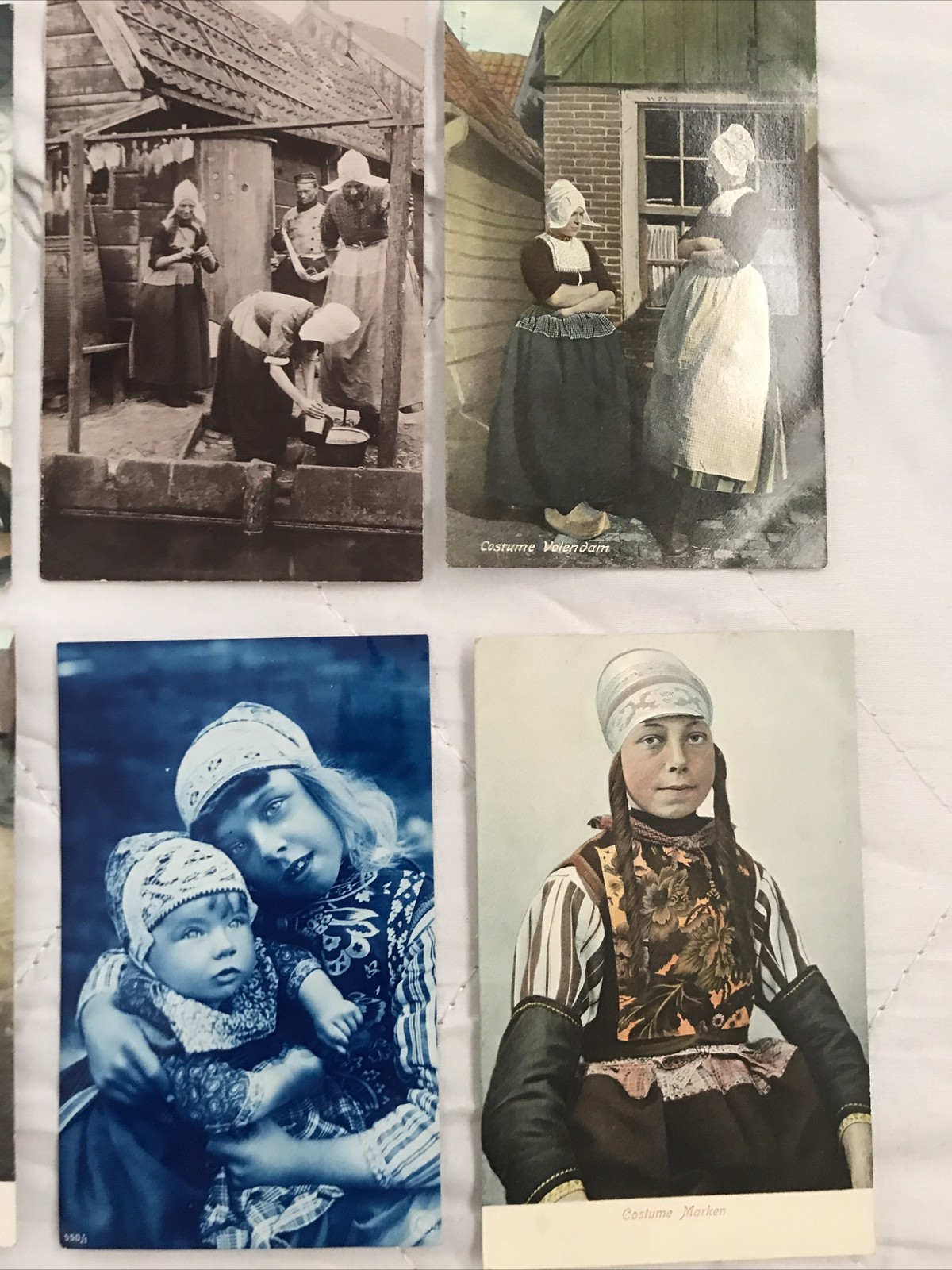 15 x Dutch (1 French) Postcards c1900-1910 Color & B/W TRADITIONAL COSTUME
