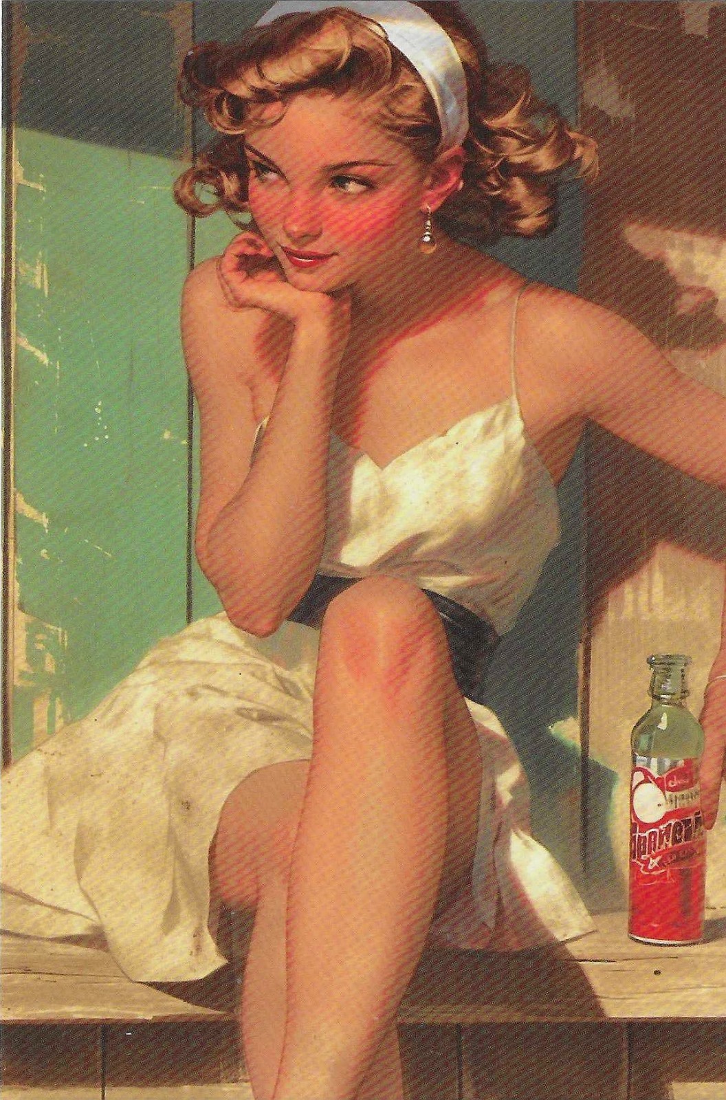 NEW Pin-Up Postcard RETRO Classic Cheesecake Pose Blank Backs GLOSSY