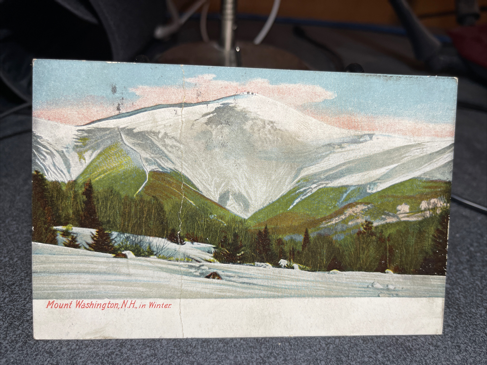 Mount Washington New Hampshire In The Winter Postcard￼