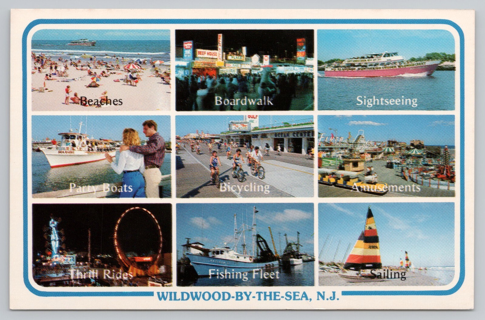 Postcard Wildwood By The Sea Multi View New Jersey N.J.