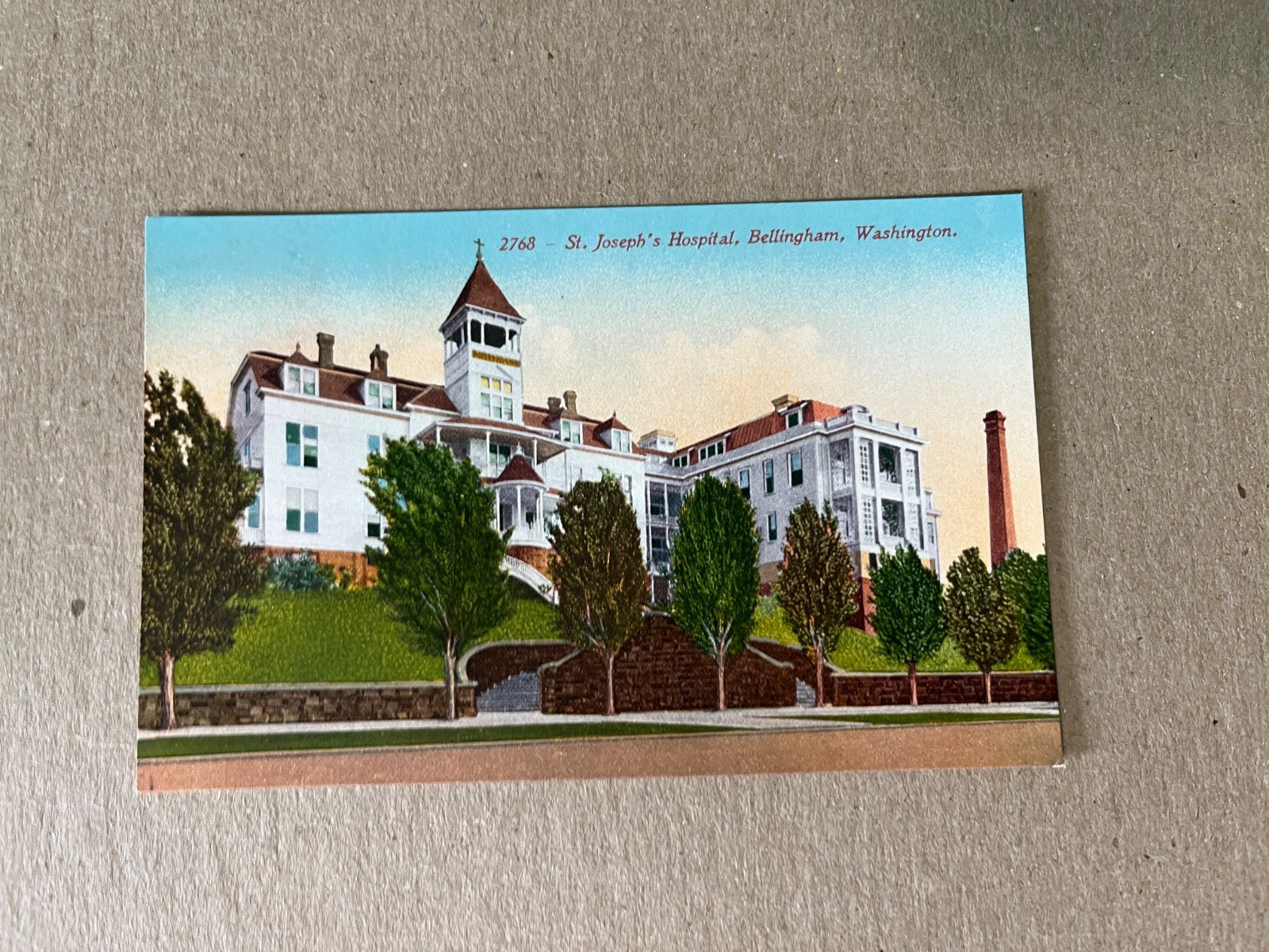 St. Joseph’s Hospital, Bellingham, WA., Edward H Mitchell Postcard, Unposted