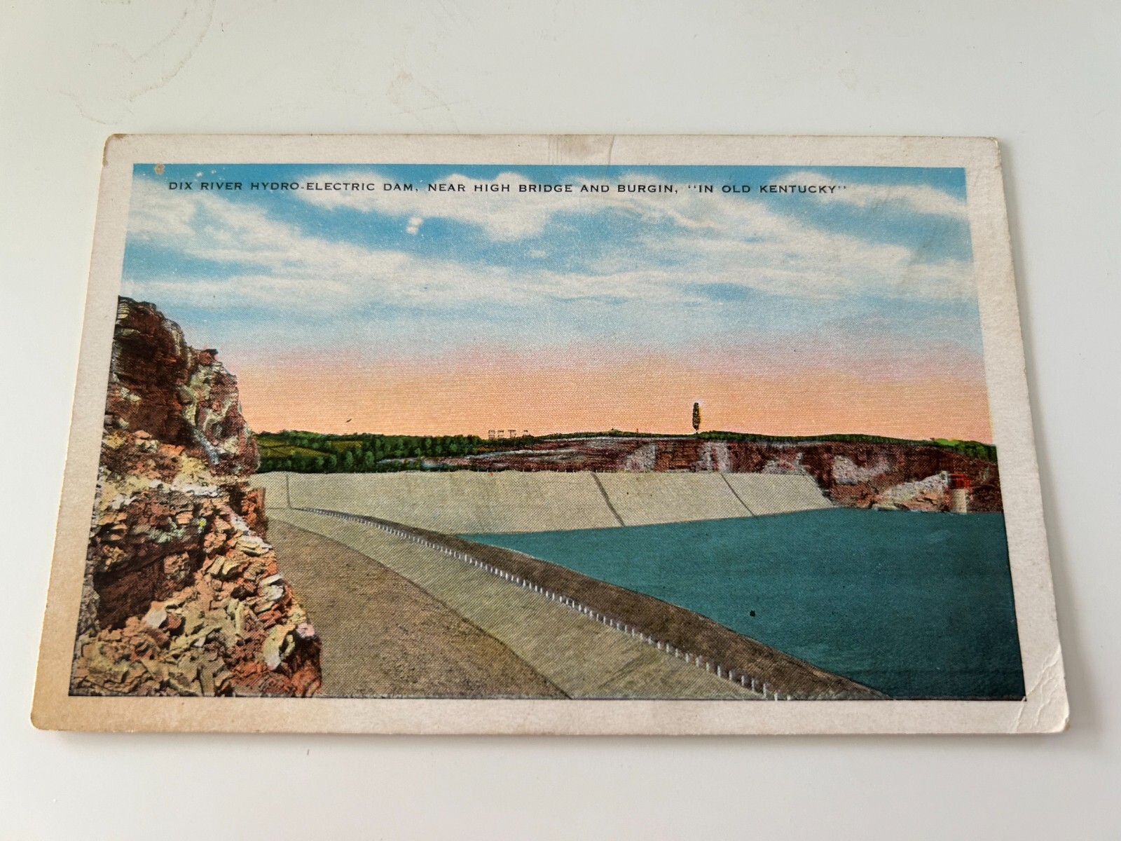 Dix river Hydro Electric Dam near High Bridge and Burgin in Old Kentucky