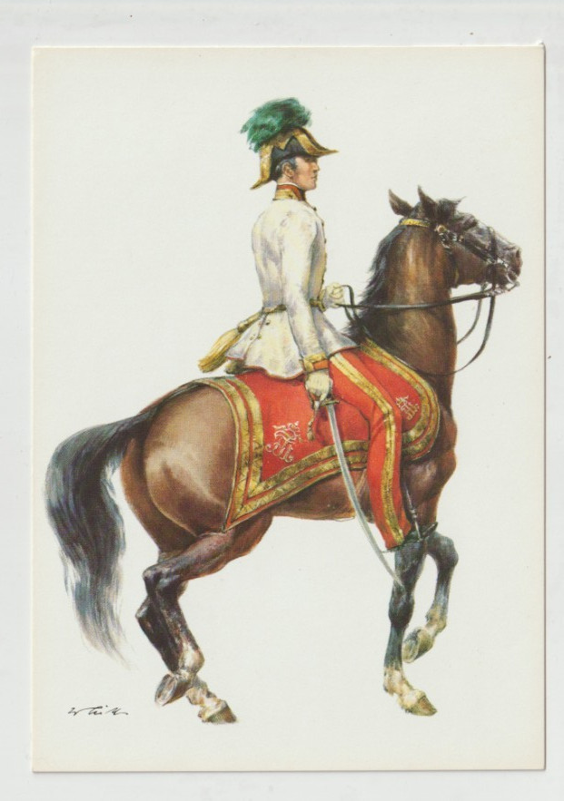 Korsch Horse Soldier Postcard Artist W Tritt 1854 Austria