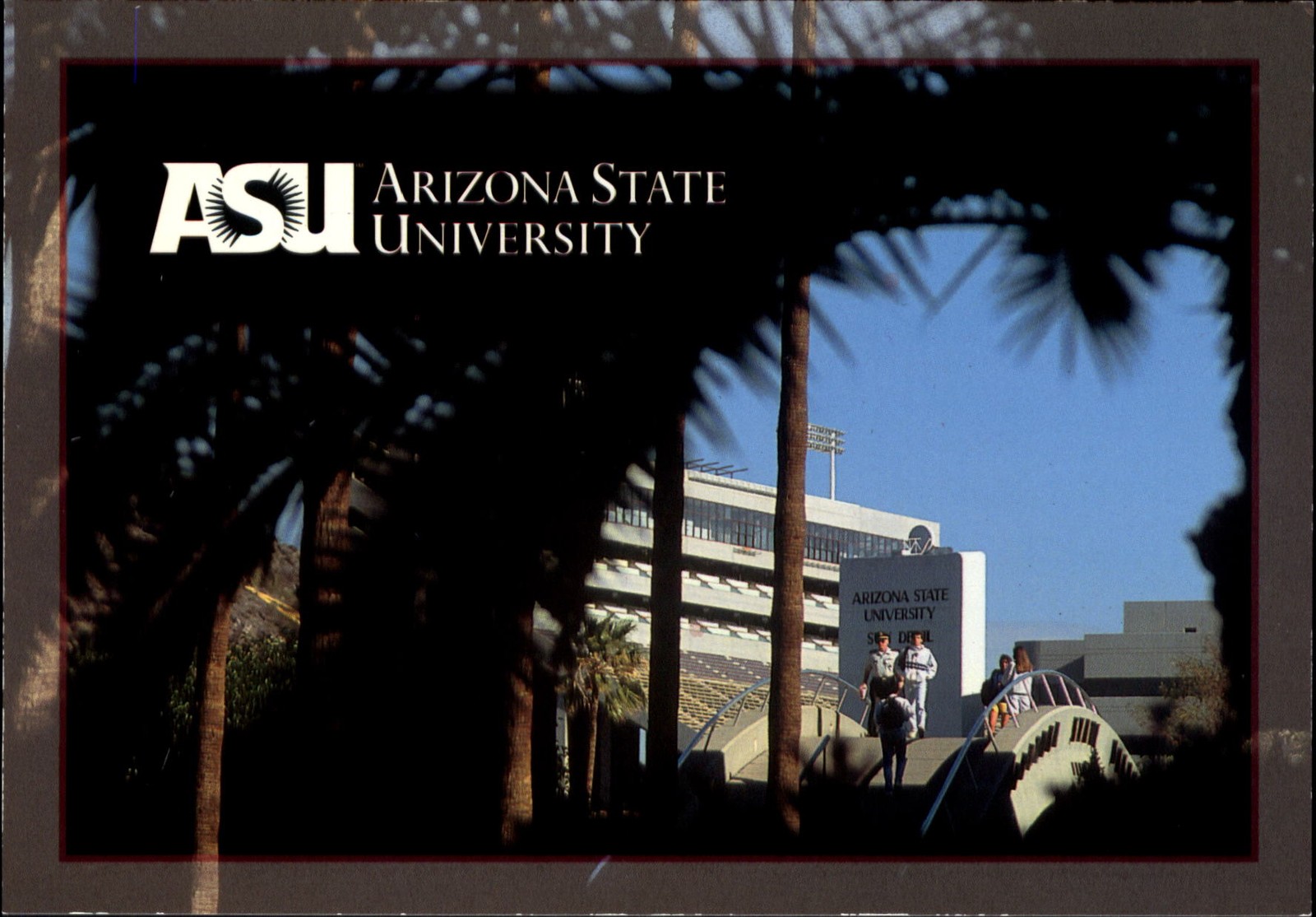 Arizona State University bridge Tempe AZ Sun Devil Stadium continental 4×6