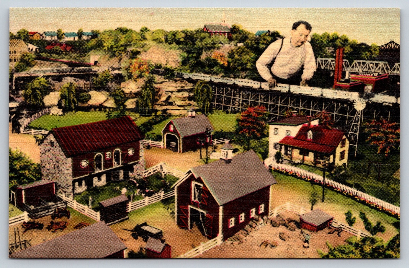 Vintage Postcard, Roadside America, Hamburg Pennsylvania