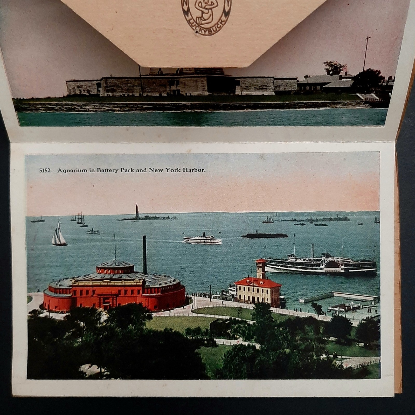 1920’s New York City Souvenir Folder Postcard 22 Views in Color H H Tammen Co.