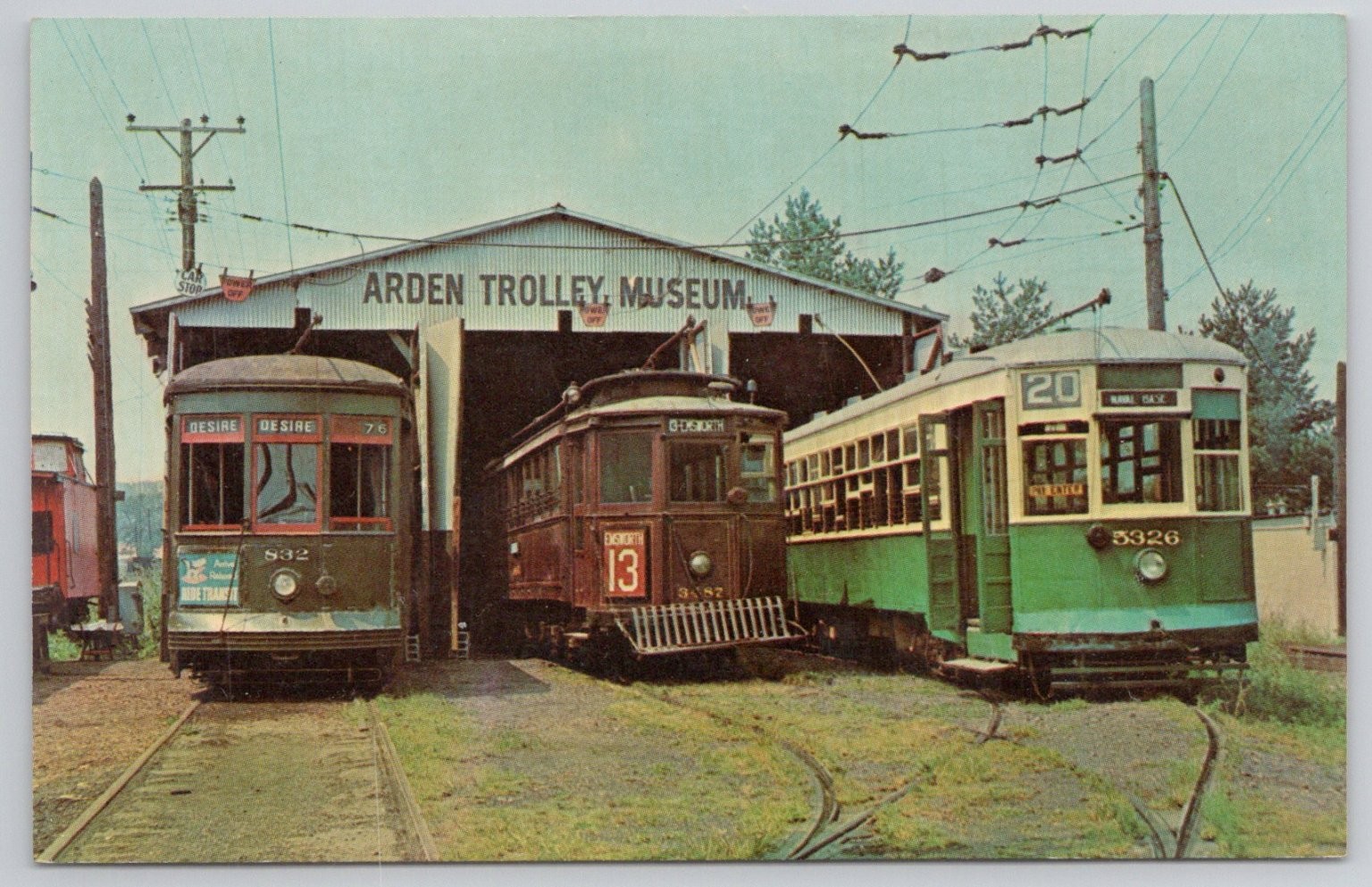 Arden Trolley Museum Vintage Streetcars New Orleans Pittsburgh Philadelphia