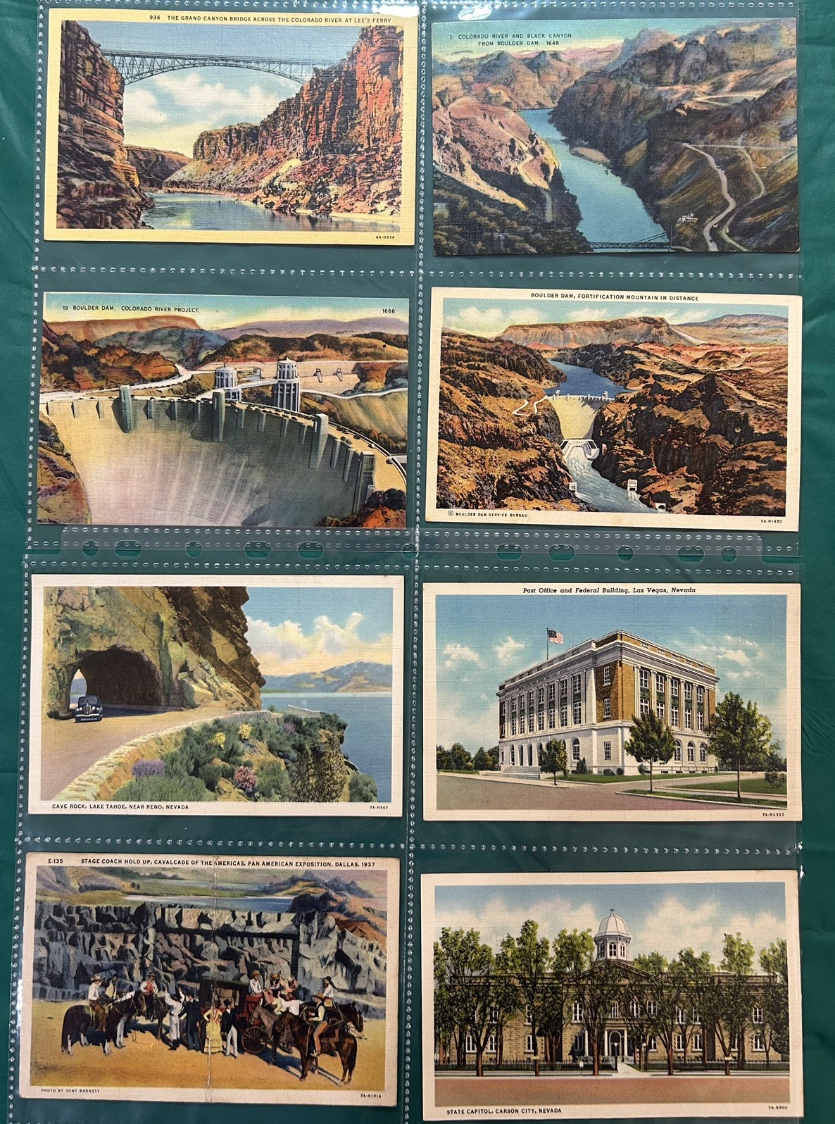ANTIQUE COLLECTION OF 72 POSTCARDS OF MOSTLY WESTERN STATES – Dates 1925-1941
