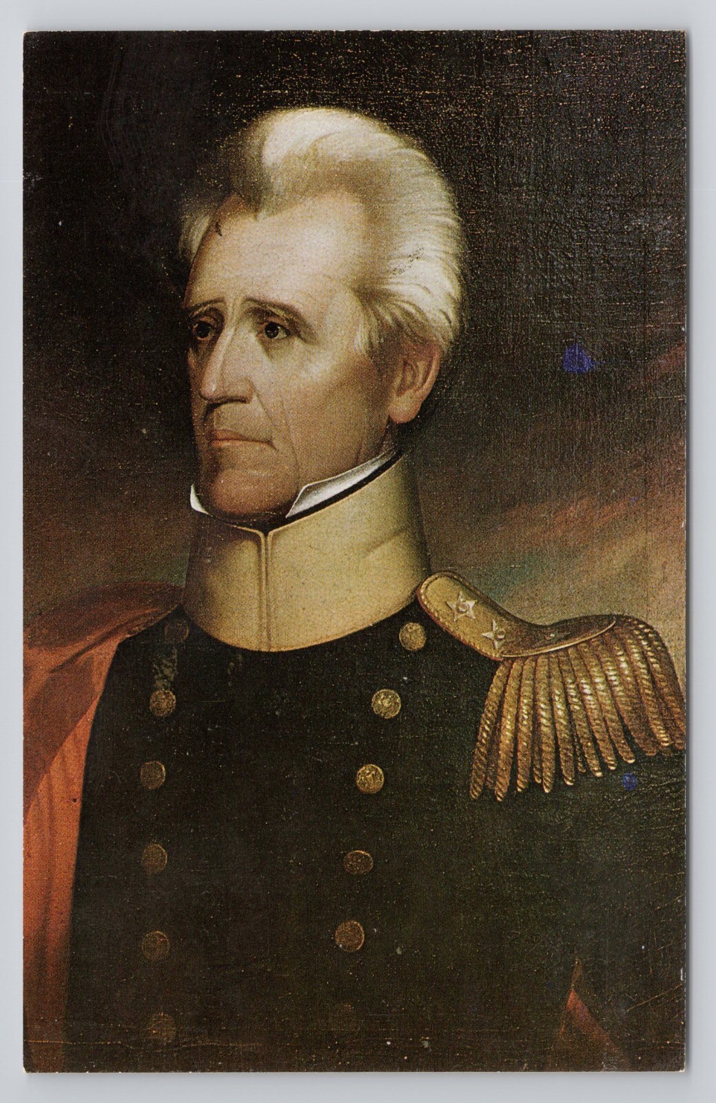 Military Portrait of General Andrew Jackson Nashville Tennessee Postcard