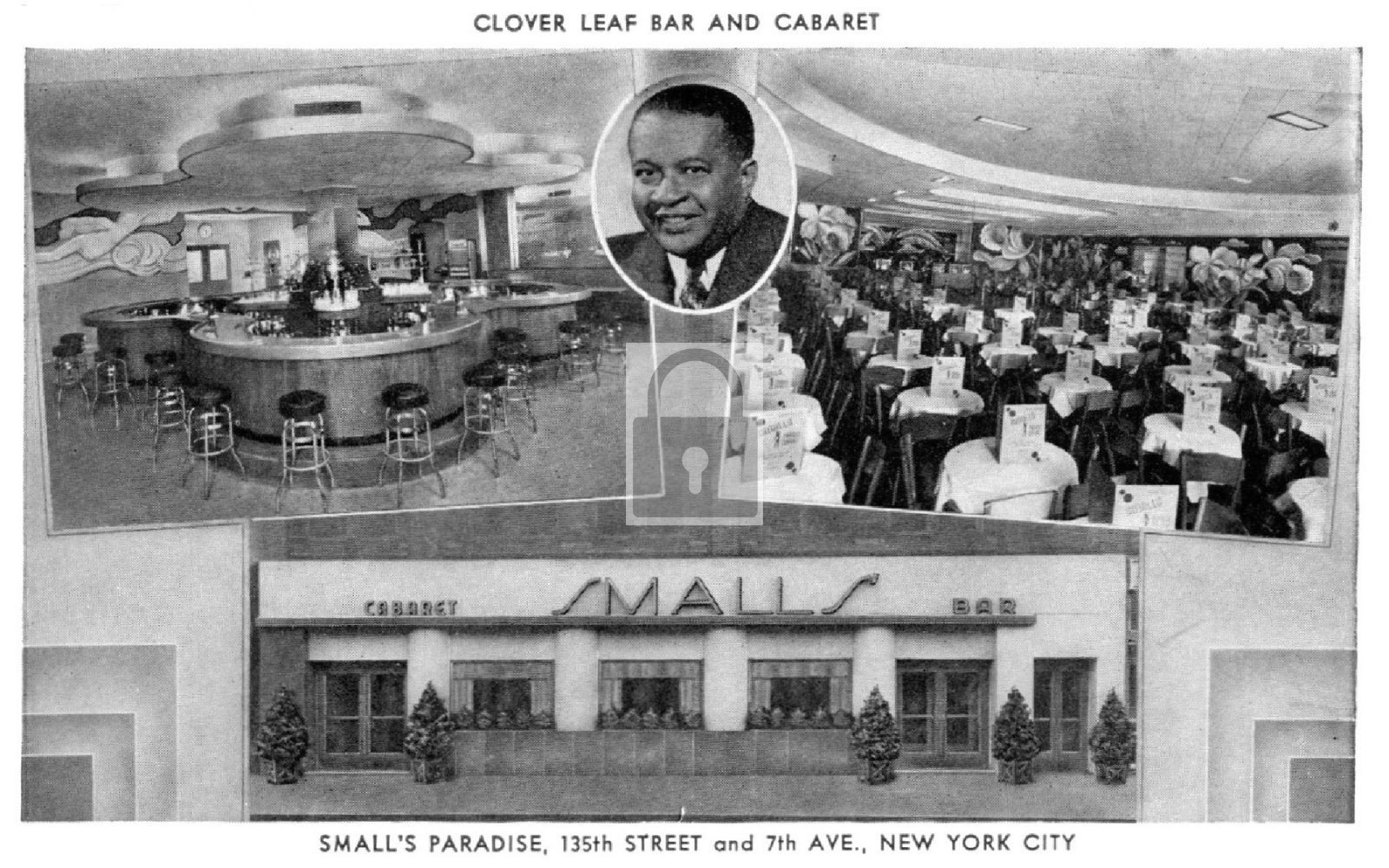 Smalls Paradise Clover Leaf Bar Cabaret Harlem New York NY – Reprint
